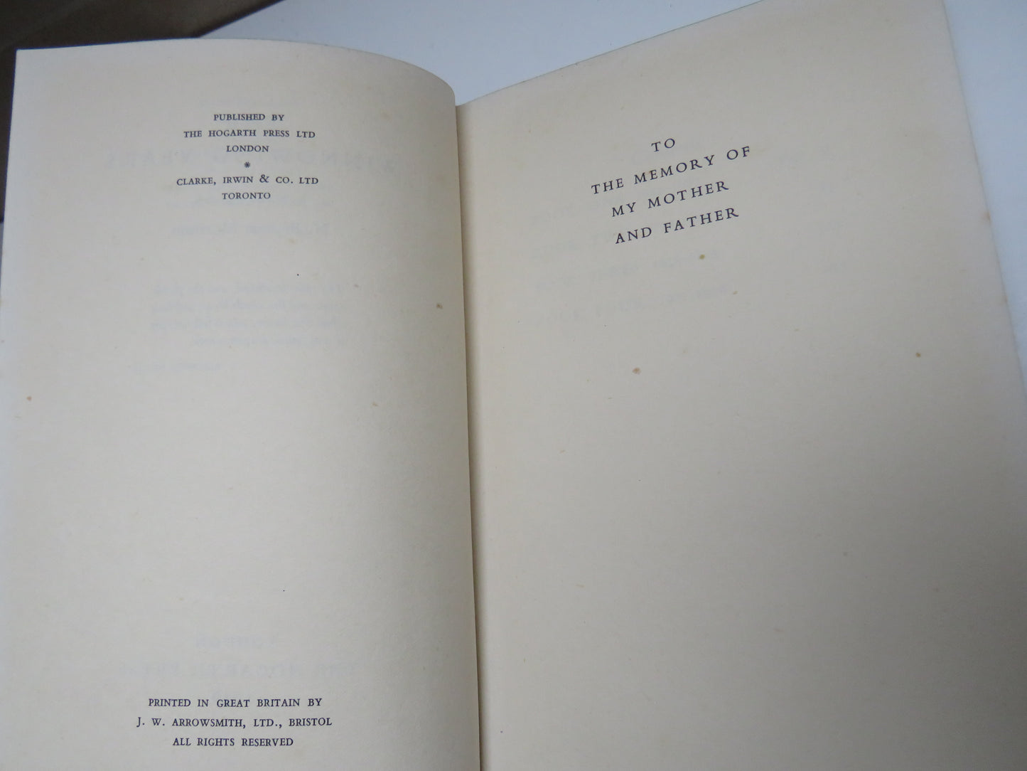 The Winnowing Years by N. Brysson Morrison, 1949, Old Book