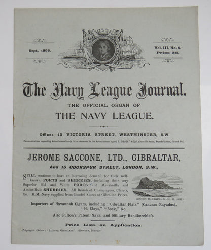 The Navy League Journal The Official Organ of The Navy League September 1898 book image 2