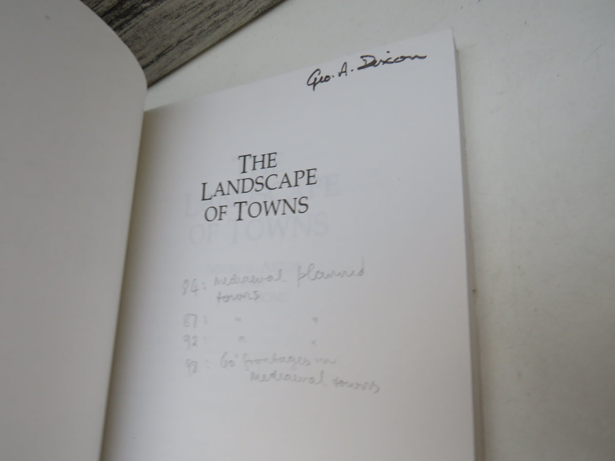 The Landscape of Towns By Michael Aston and James Bond 1987