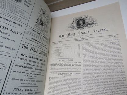 The Navy League Journal The Official Organ of The Navy League September 1898 book image 3