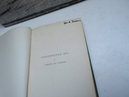 Strathpeffer Spa Its Climate and Waters By Fortescue Fox 1889 book image 3