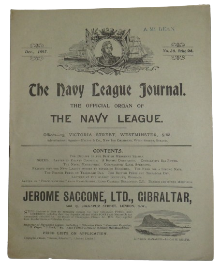 The Navy League Journal The Official Organ of The Navy League December 1897