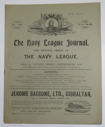 The Navy League Journal The Official Organ of The Navy League December 1897 book image 2