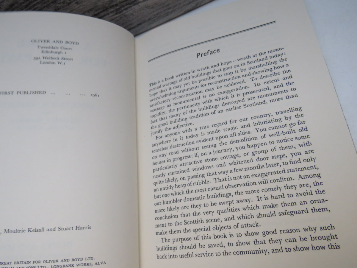 A Future For The Past By Moultrie R. Kelsall and Stuart Harris 1961