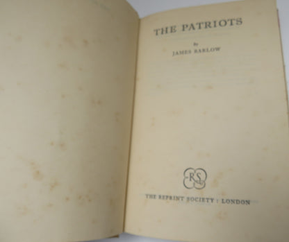 The Patriots By James Barlow 1961 book image 3