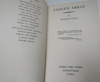 Unseen Array By Winifred Peck 1951 1st Edition book image 4