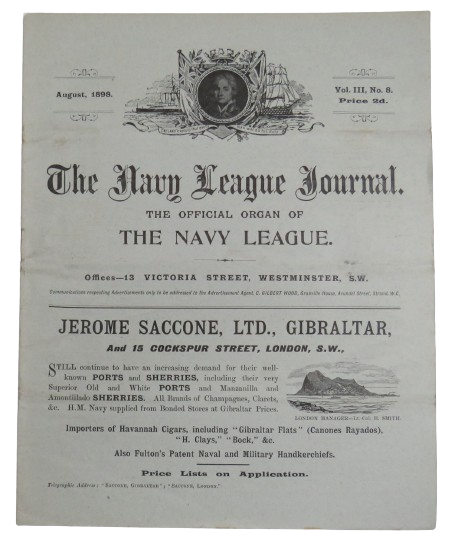 The Navy League Journal The Official Organ of The Navy League August 1898