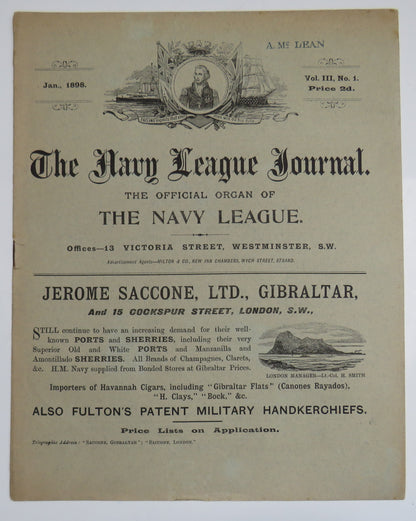 The Navy League Journal The Official Organ of The Navy League January 1898 book image 2