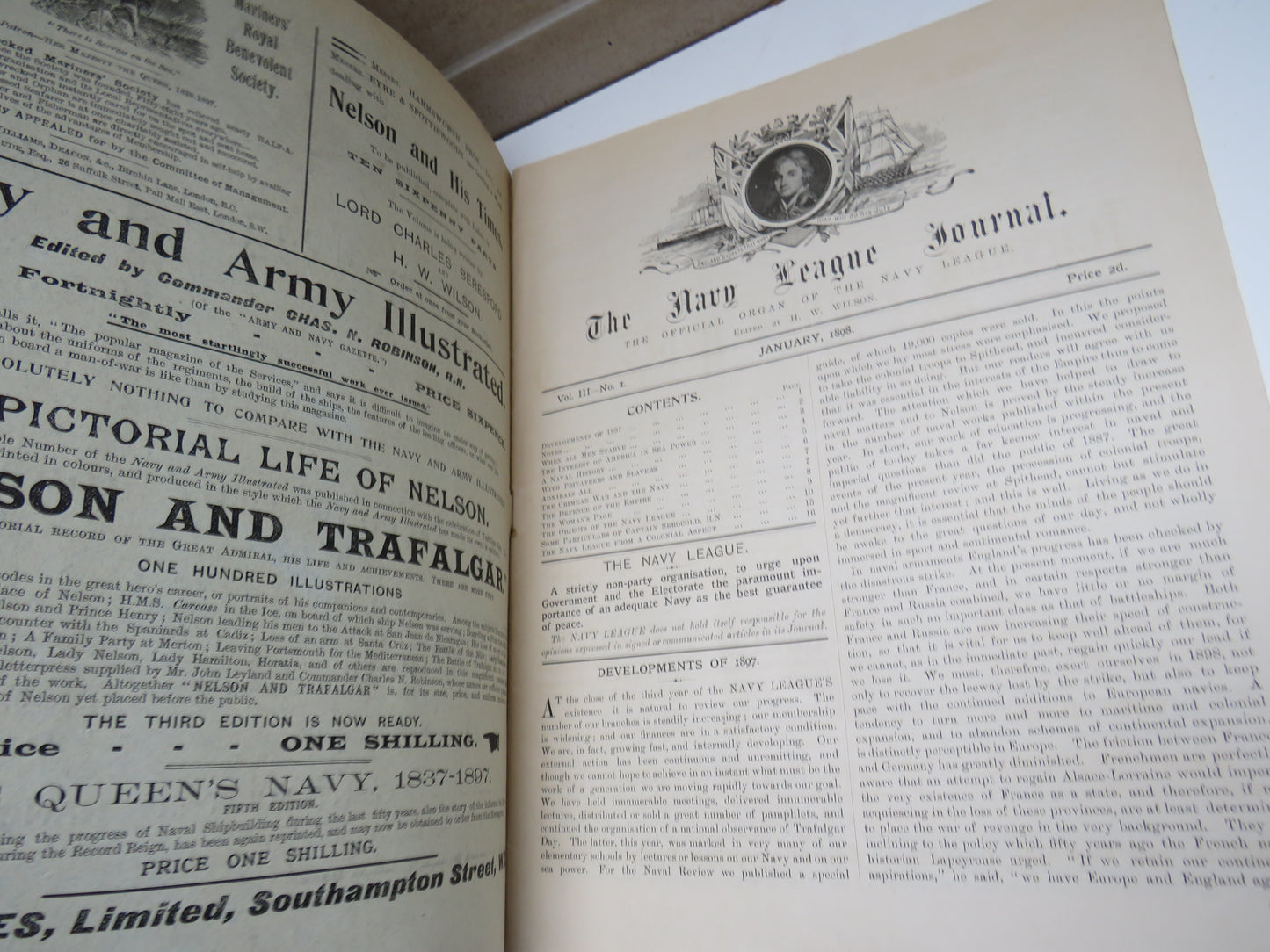 The Navy League Journal The Official Organ of The Navy League January 1898