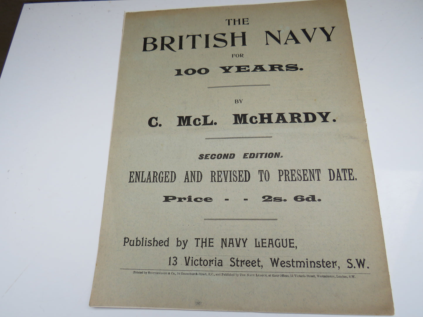 The Navy League Journal The Official Organ of The Navy League January 1898