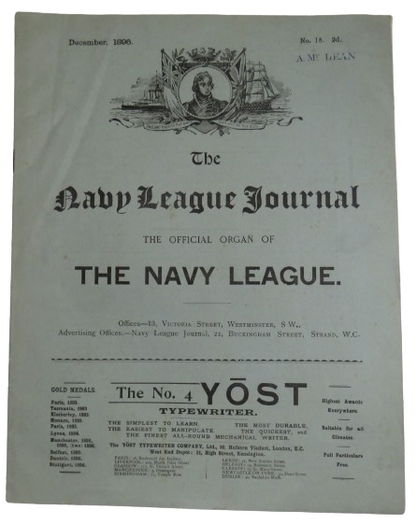 The Navy League Journal The Official Organ of The Navy League December 1896 book image 2
