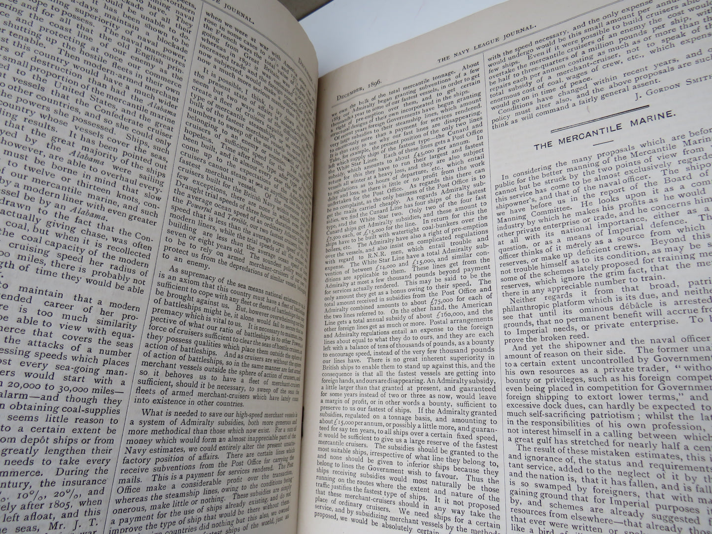 The Navy League Journal The Official Organ of The Navy League December 1896