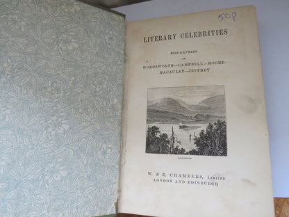 Literary Celebrities Biographies of Wordsworth-Campbell-Moore-Macaulay-Jeffrey book image 3