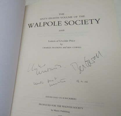 The Sixty-Eighth Volume of the Walpole Society 2006 Letters of Uvedale Price By Charles Watkins and  book image 3