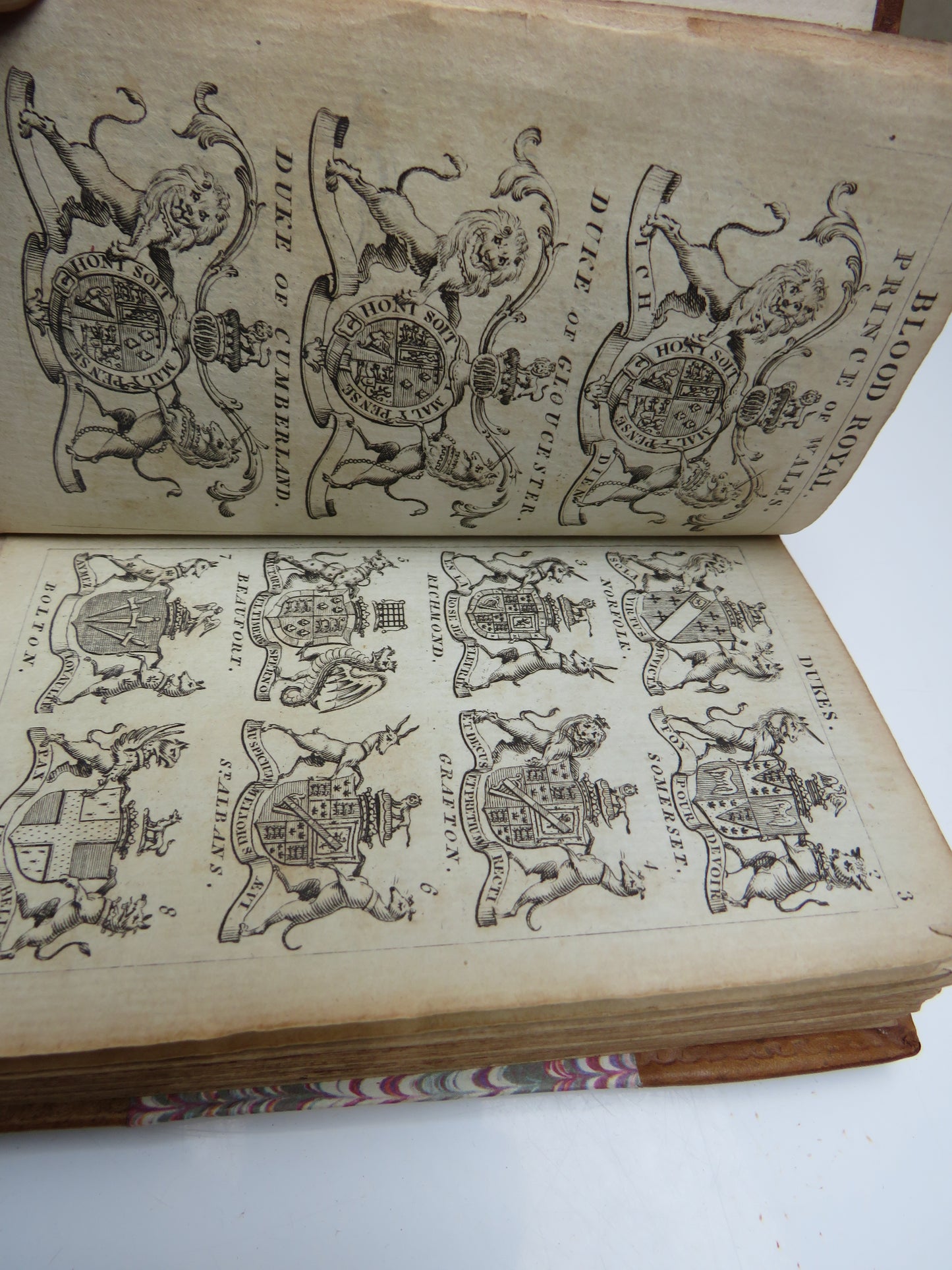 Rare Book, Peers Arms, The Arms of the Peers, Peeresses and Bishops of England, 1784