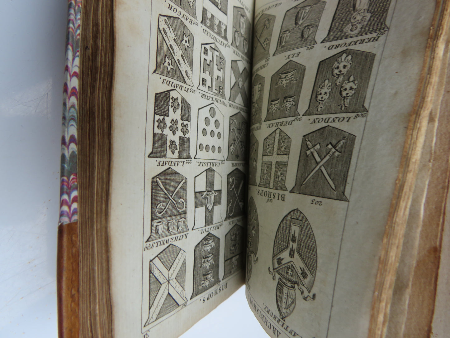 Rare Book, Peers Arms, The Arms of the Peers, Peeresses and Bishops of England, 1784