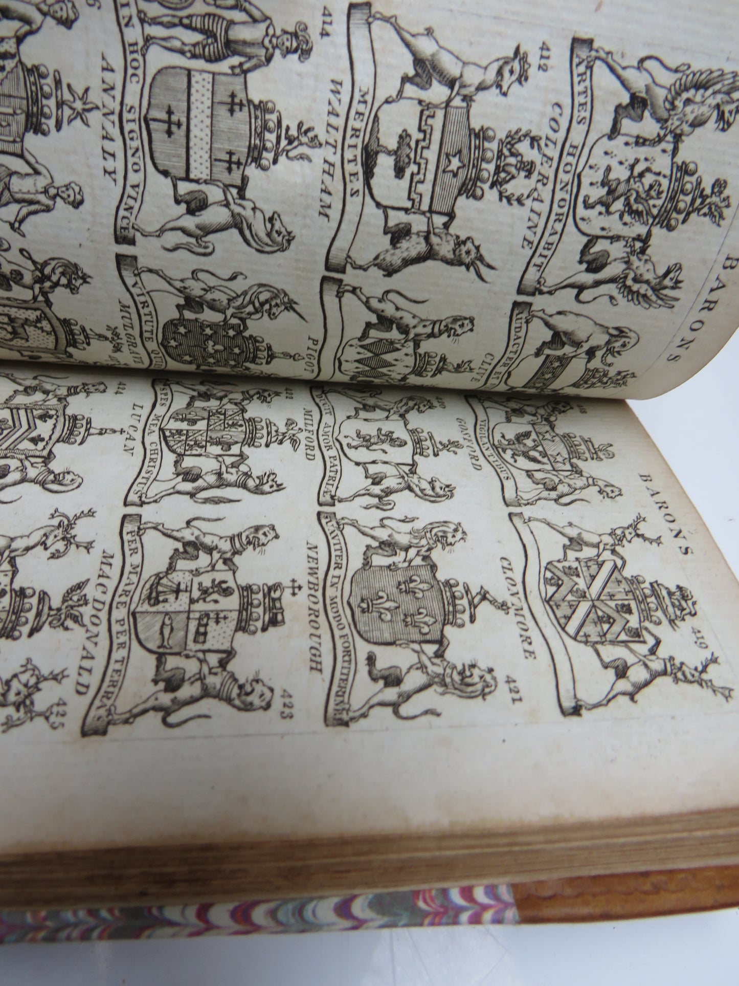 Rare Book, Peers Arms, The Arms of the Peers, Peeresses and Bishops of England, 1784