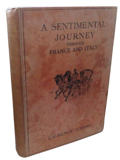 A Sentimental Journey Through France and Italy By Laurence Sterne 1913 book front cover