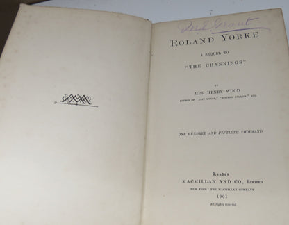 Roland Yorke A Sequel To "The Channings" By Mrs Henry Wood 1901 book image 3