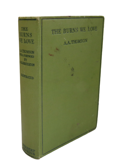 The Burns We Love By A.A. Thomson Second Printing book front cover