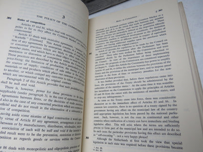 Common Market Law Texts and Commentaries By Alan Campbell and Dennis Thompson 1962