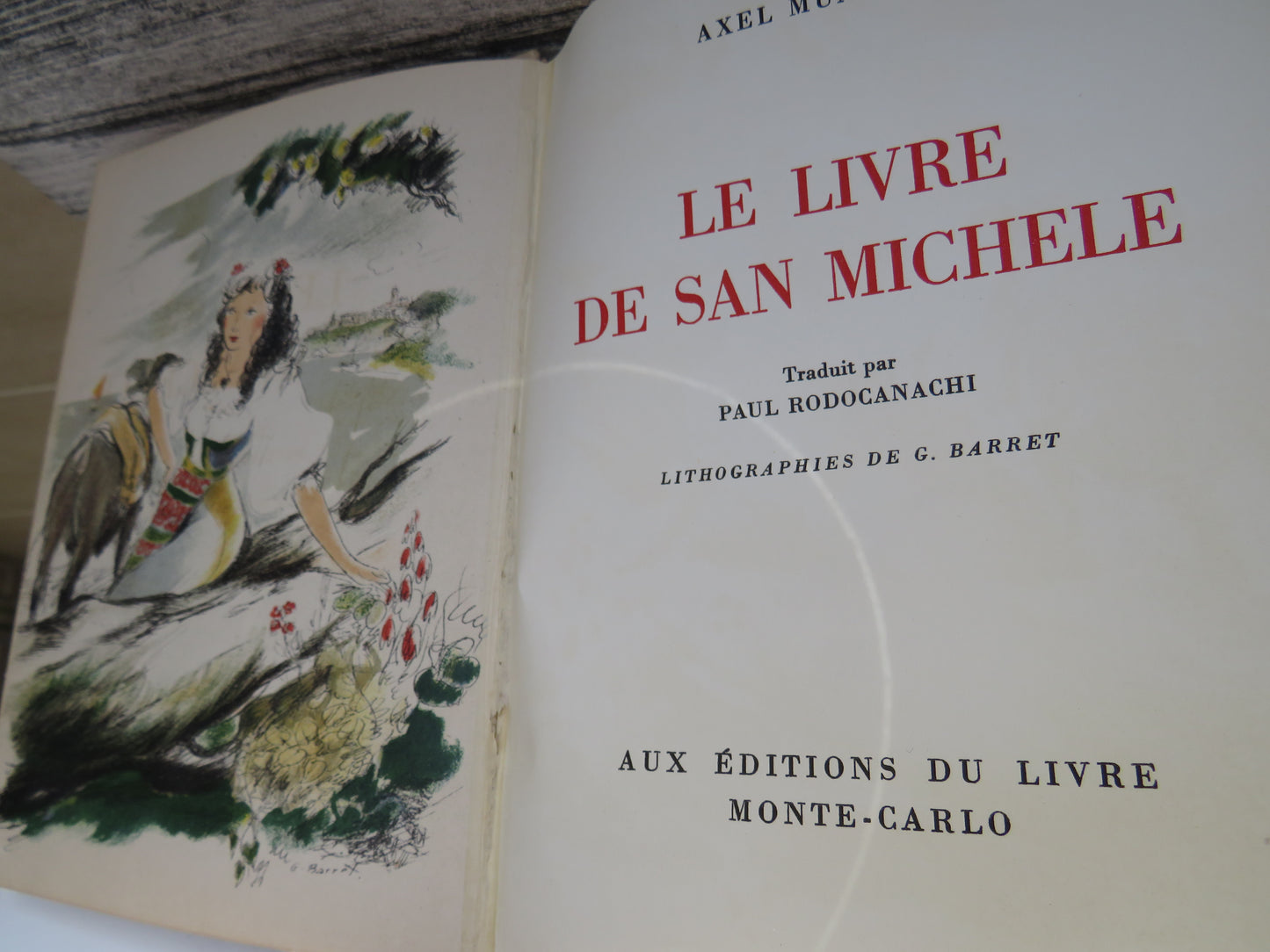 Le Livre De San Michele By Axel Munthe Aux Editions