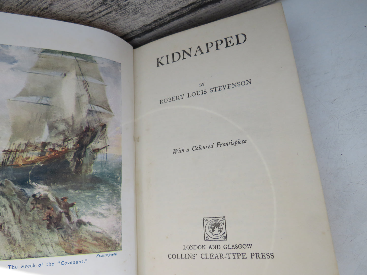 Kidnapped By Robert Louis Stevenson With A Coloured Frontispiece