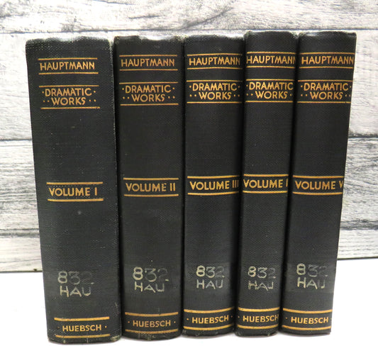 The Dramatic Works of Gerhart Hauptmann Edited By Ludwig Lewisohn 1920