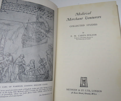 Medieval Merchant Venturers Collected Studies By E.M Carus-Wilson 1954 1st Edition book image 3