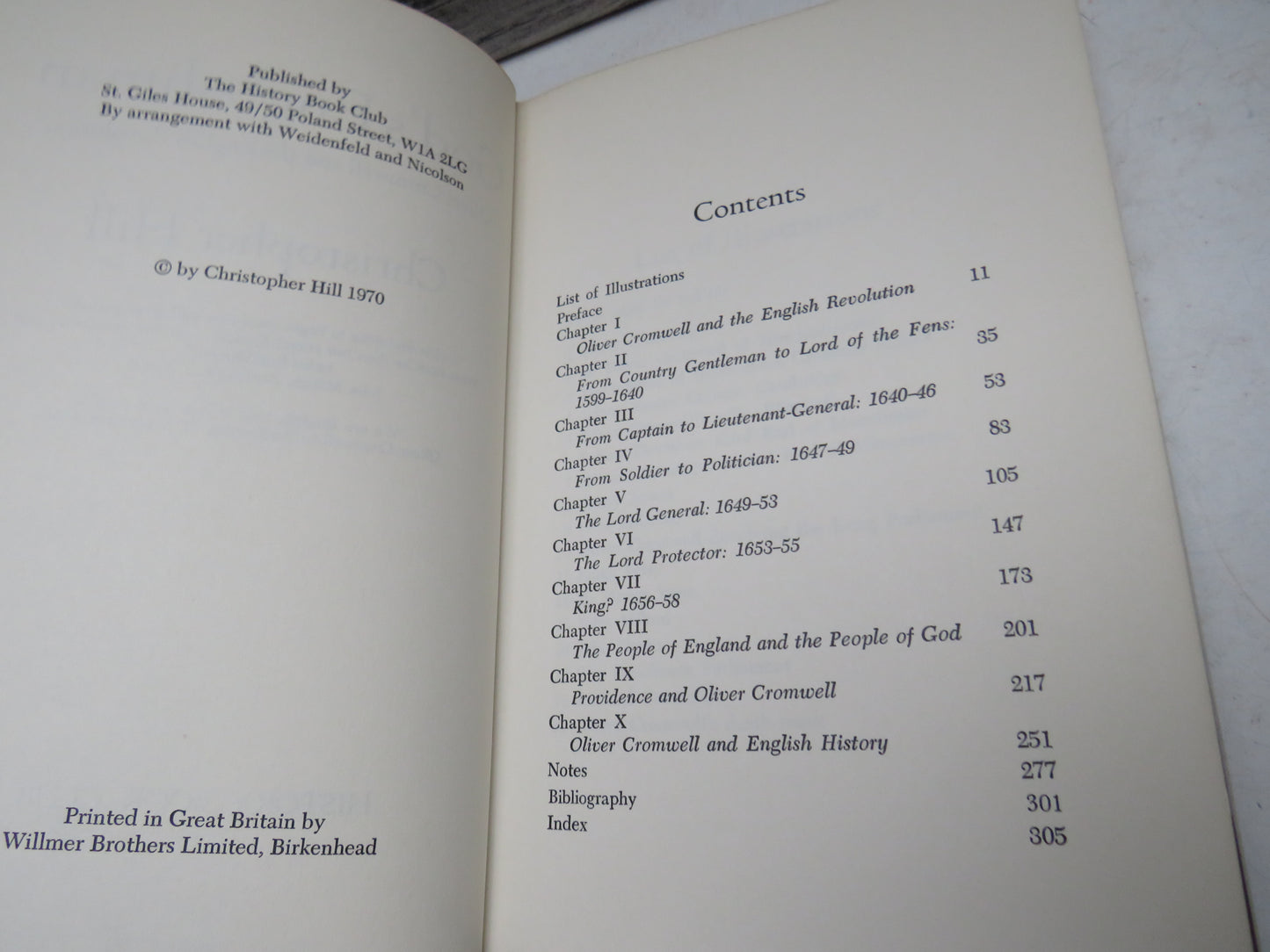 God's Englishman Oliver Cromwell and The English Revolution By Christopher Hill 1970