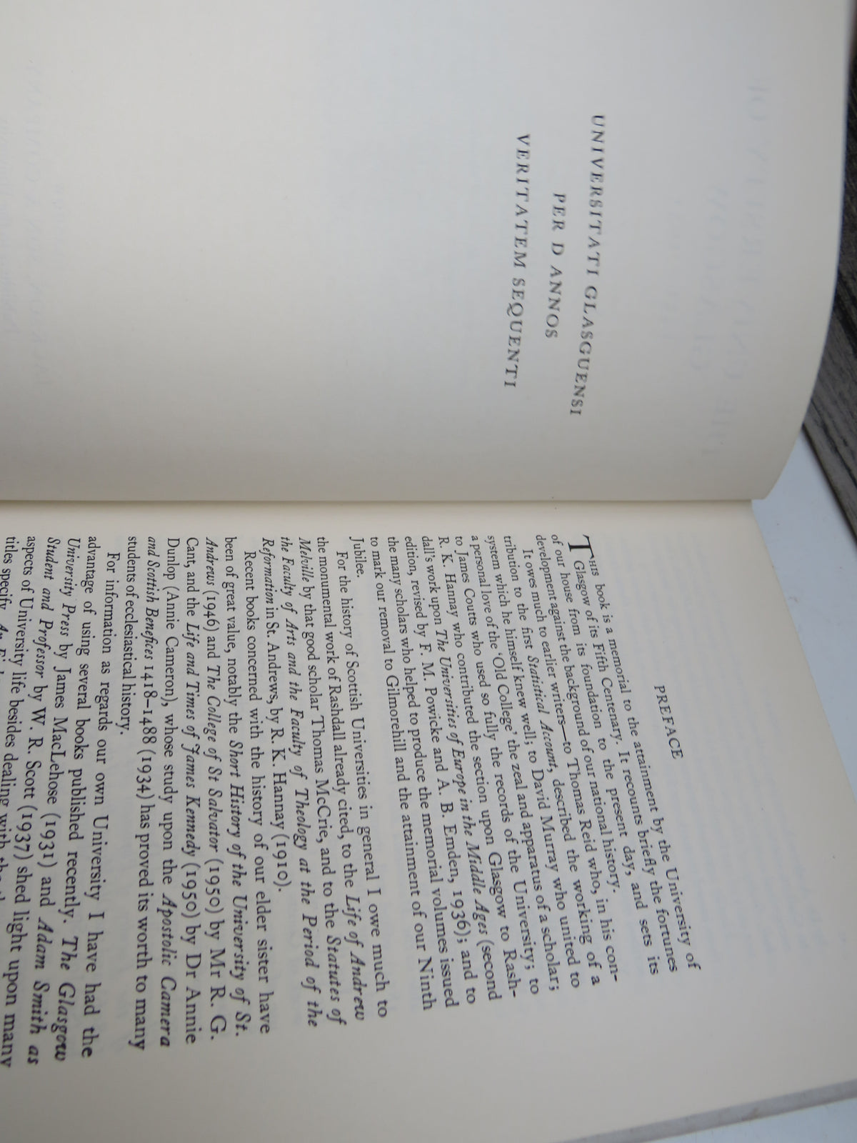 The University of Glasgow 1451-1951 A Short History By J. D. Mackie 1954
