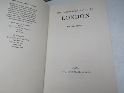 The Companion Guide To London By David Piper 1965 book image 4