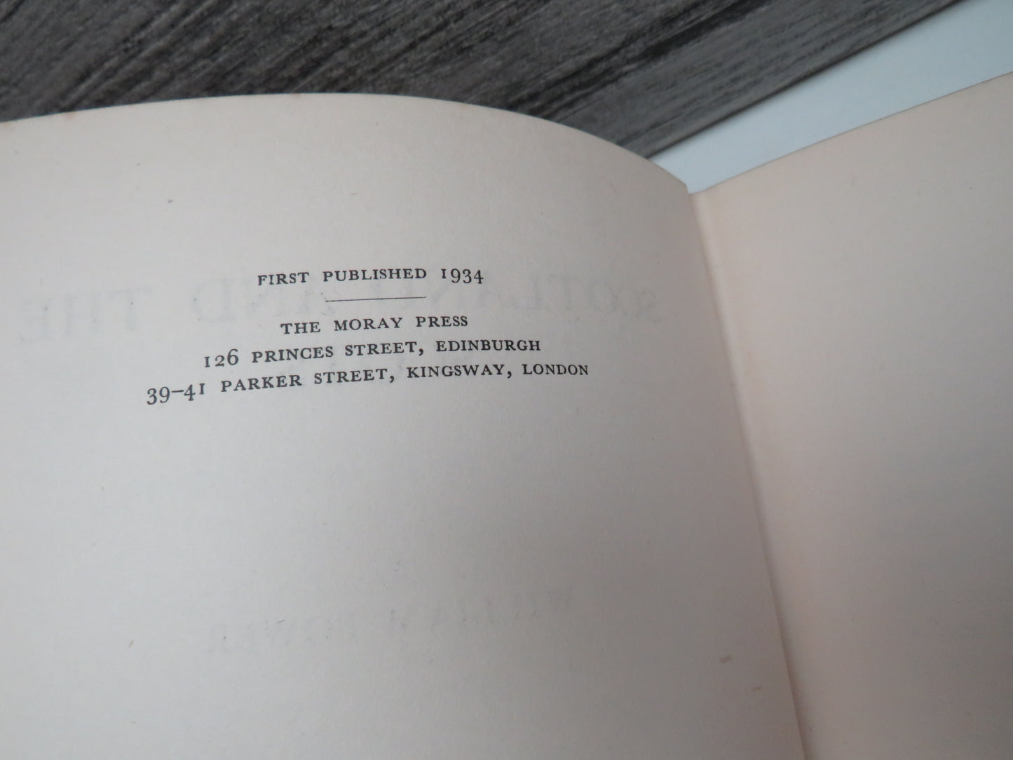 Scotland and the Scots By William Power 1934 1st Edition
