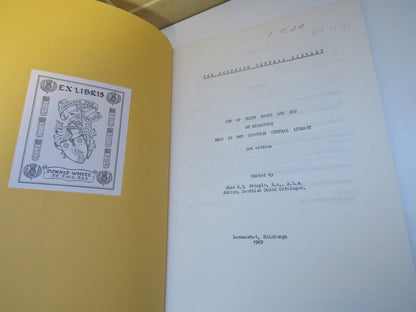 The Scottish Central Library Out of Print Books and MSS. On Microfilm Held in the Scottish Central L book image 3