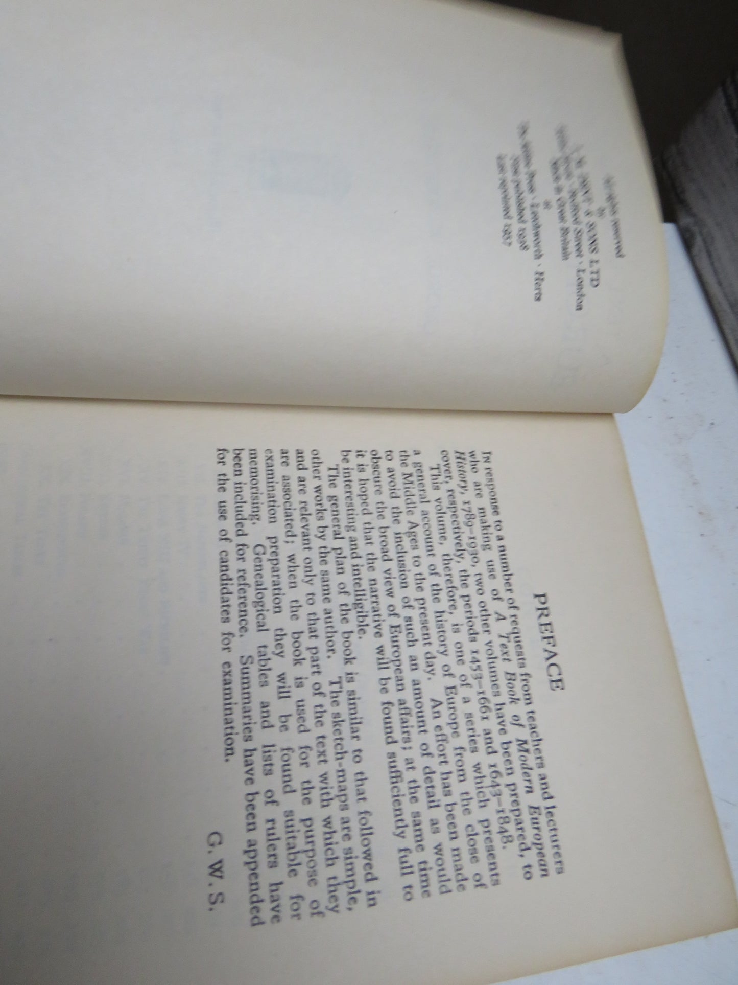 A Text Book of Modern European History 1453-1661 By George W. Southgate 1957