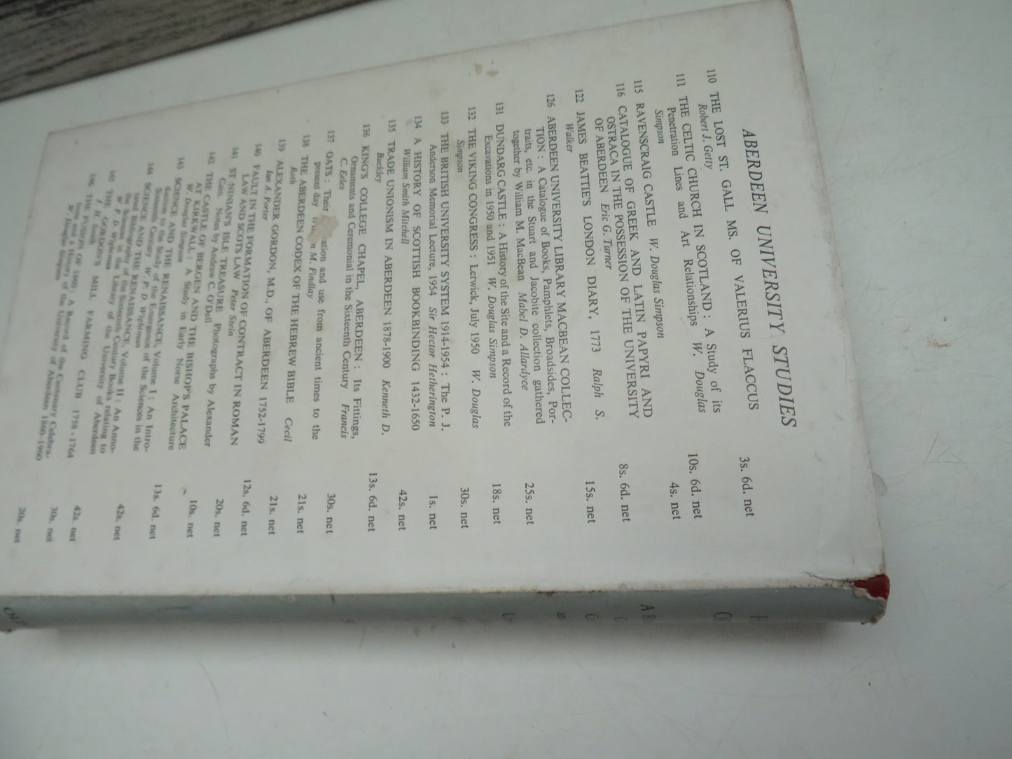 The Fusion of 1860 A Record of the Centenary Celebrations and a History of The University of Aberdeen 1860-1960 Edited By W. Douglas Simpson 1963