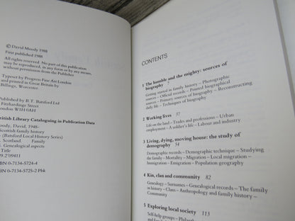 Scottish Family History By David Moody 1988