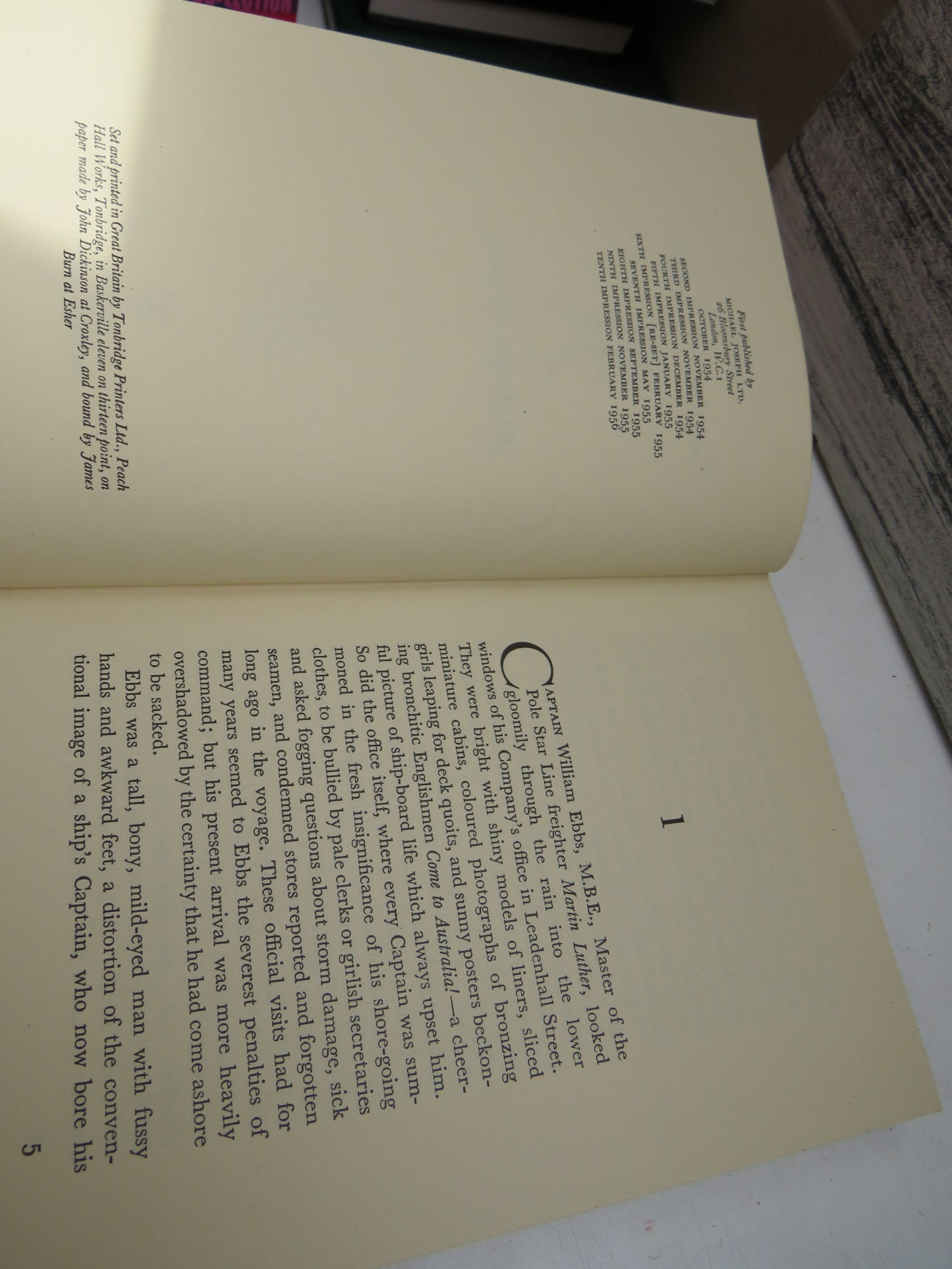 The Captain's Table By Richard Gordon 1956