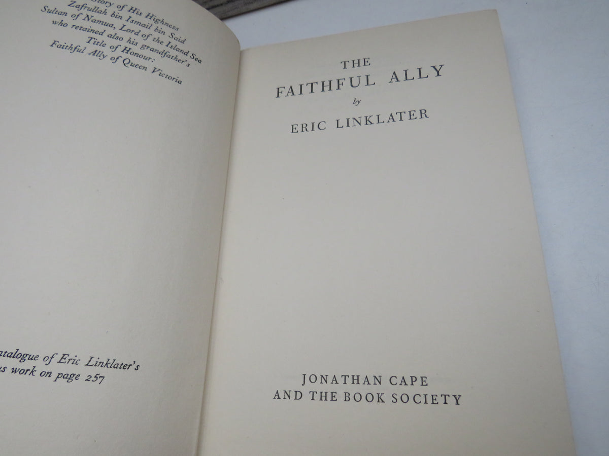 The Faithful Ally By Eric Linklater 1954