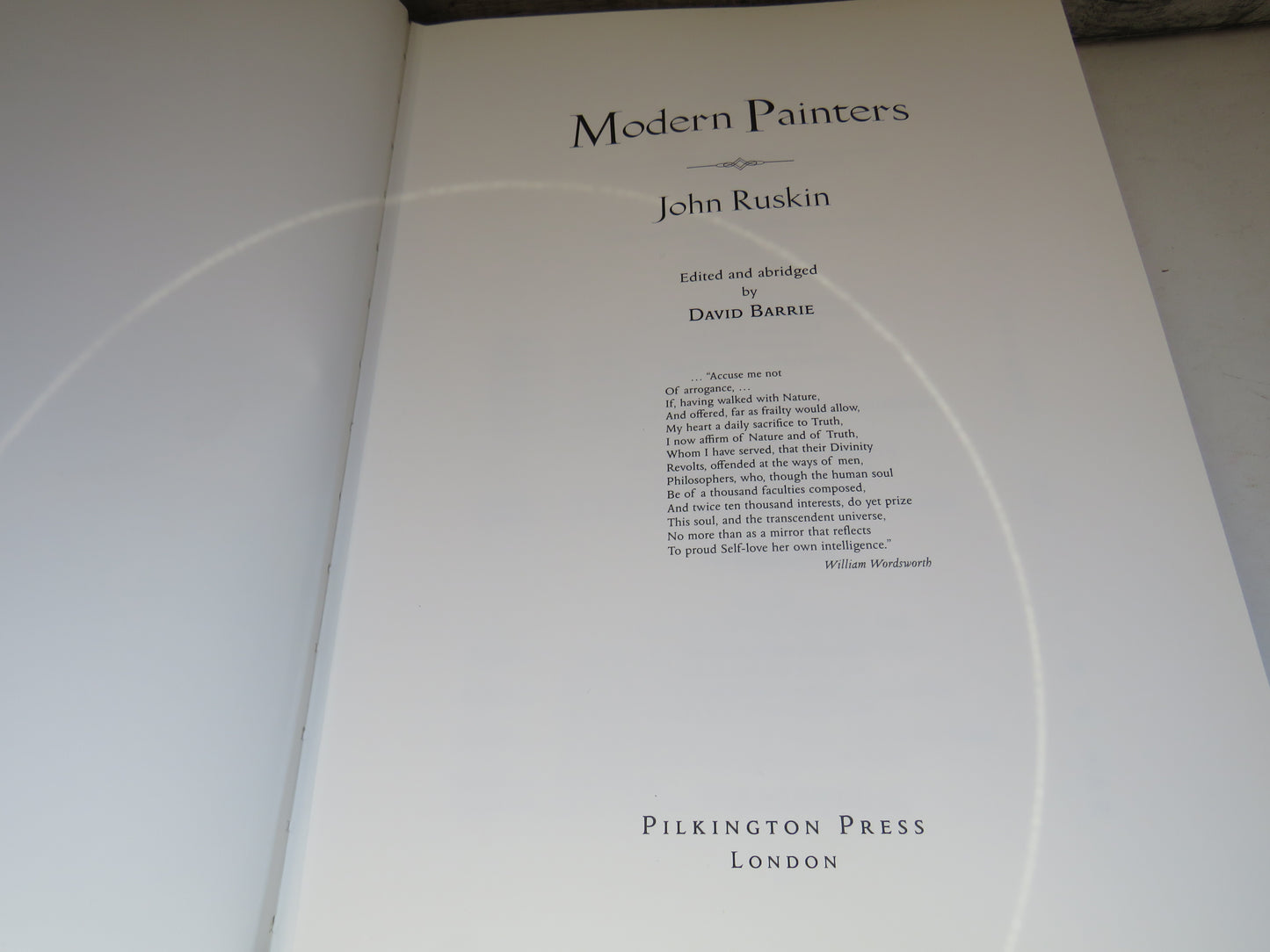 Modern Painters By John Ruskin Edited and Abridged By David Barrie 2000