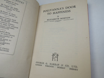 Pollyanna's Door To Happiness By Elizabeth Borton 1949
