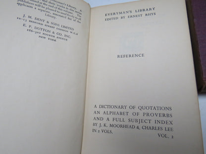 A Dictionary of Quotations and An Alphabet of Preverbs Volume I & II