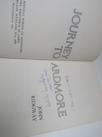 Journey to Ardmore by John Ridgway, 1971, Signed book image 4