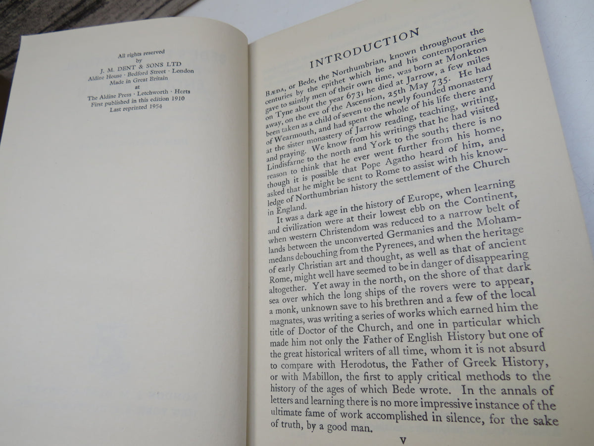Bede's Ecclesiastical History of the English Nation 1954