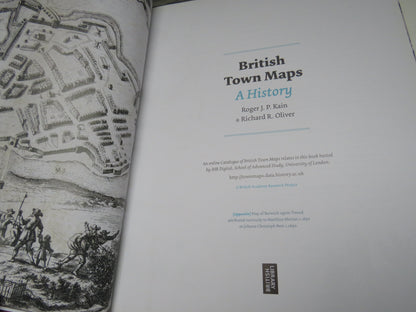 British Town Maps A History By Roger J.P. Kain & Richard R. Oliver 2015