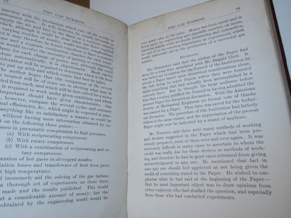 The Gas Turbine Progress In The Design and Construction of Turbines Operated By Gases of Combustion  book image 6