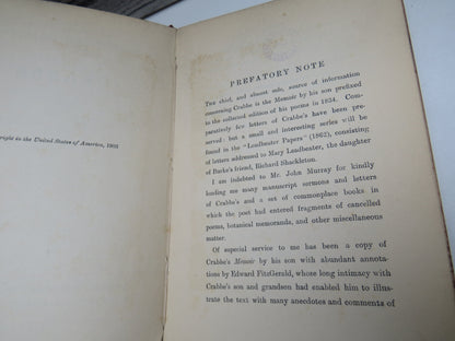 Crabbe By Alfred Ainger 1903 "English Men of Letters"