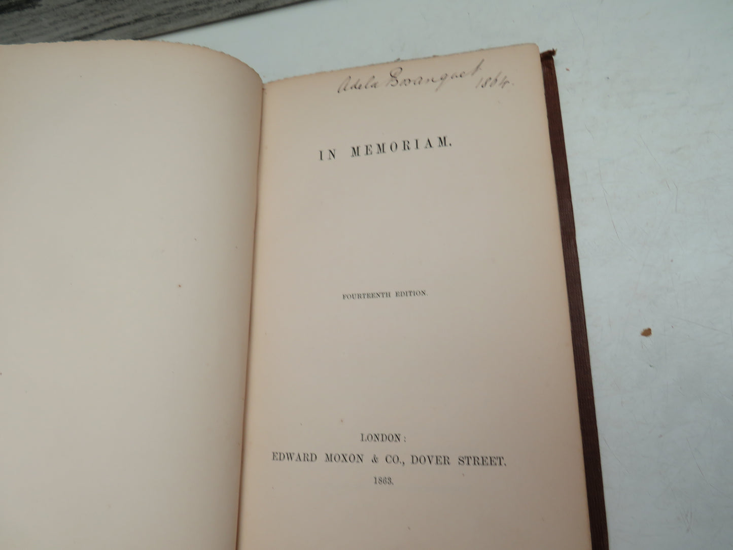 In Memoriam 14th Edition 1868