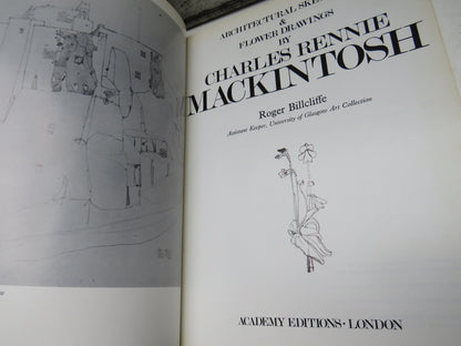 Architectural Sketches & Flower Drawings By Charles Rennie Mackintosh By Roger Billcliffe 1977 book image 3