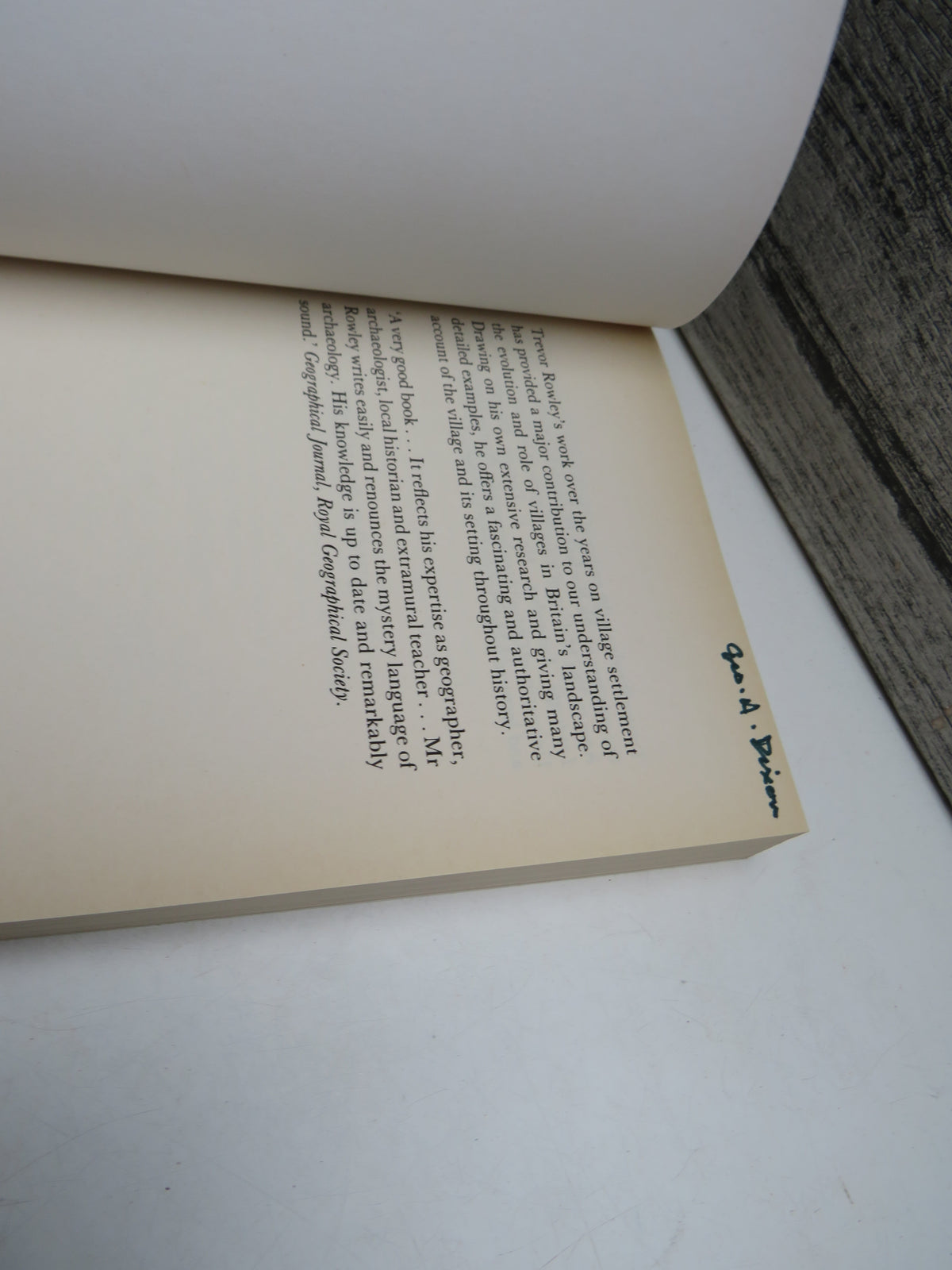 Villages In The Landscape By Trevor Rowley 1978